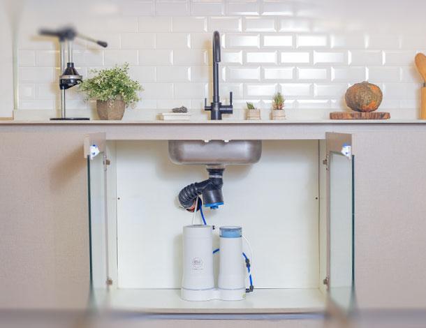 Purificador de agua PSA Senior4 Bajo Mesada con grifería independiente
